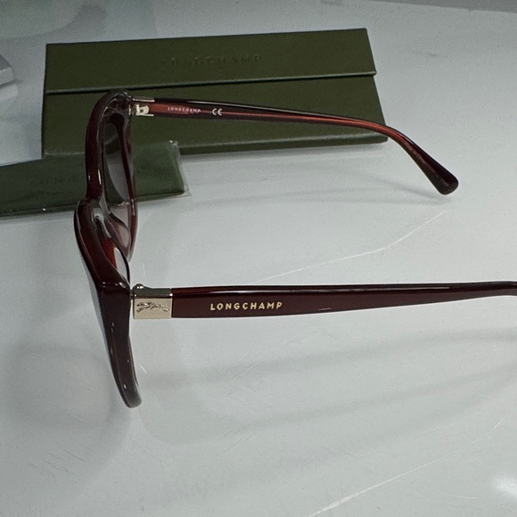 Longchamp Deep Red Cat-Eye Sunglasses - Picture 3 of 5